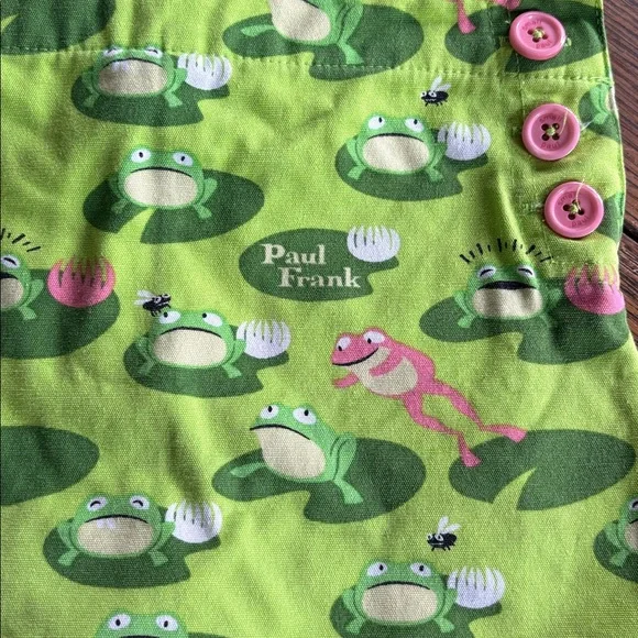 Paul Frank Small Paul Skort Frogs Size 6 - Picture 2 of 6